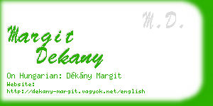 margit dekany business card